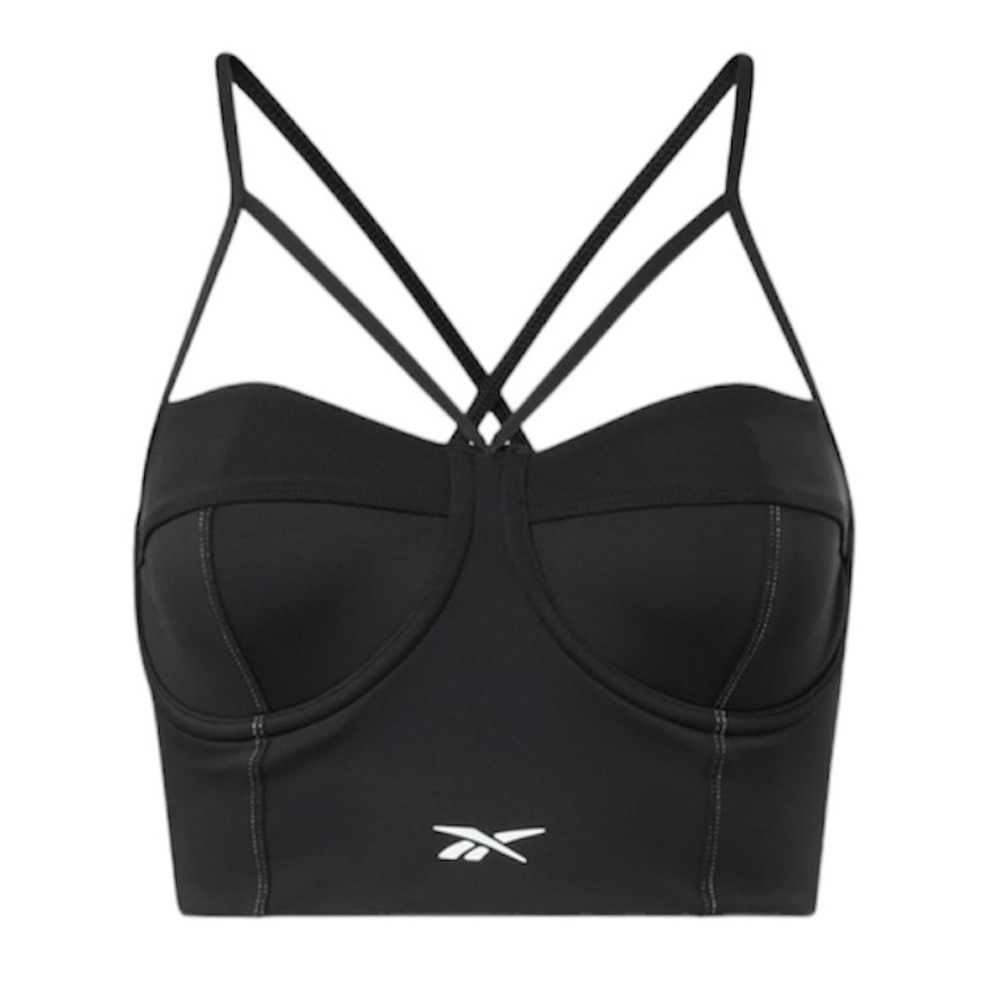 NWT! REEBOK X CARDI B WOMEN’S BRALETTE / ALL BLACK| Size Medium